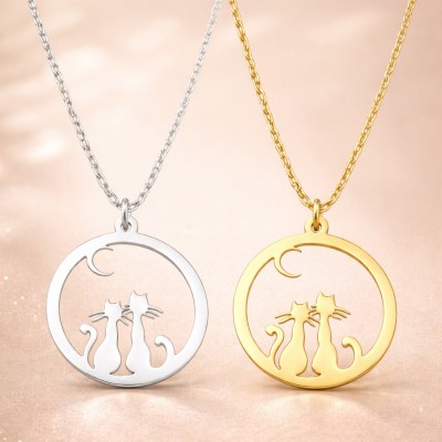 beau collier chat pour femme, bijou créateur
